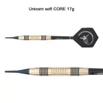 Sada soft šipek Unicorn CORE 17g, brass
