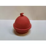 Pouzdro na kulečníkovou křídu se šňůrkou, červené