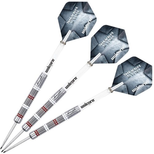 Šipky steel Unicorn SILVERSTAR James Wade 22g, 80% wolfram