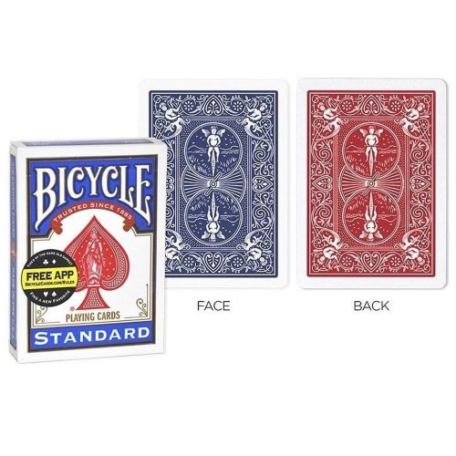 Kouzelnické karty Bicycle Double Back červené/modré