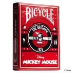 Hrací karty Bicycle Disney Classic Mickey Mouse, červené