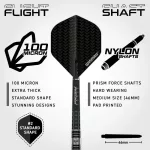 Šipky steel Winmau BLACK OUT 21g 90% wolfram