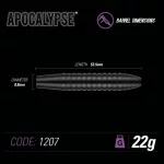 Šipky Winmau steel APOCALYPSE 22g, brass