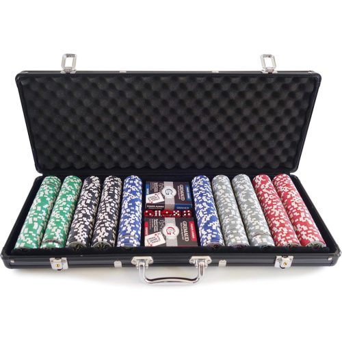 Poker sada CARTAMUNDI Grimaud 500ks, černý kufřík