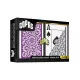 Karty na poker 100% plast, COPAG 1546, Jumbo index, fialovo-šedý duo pack