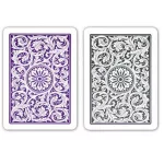 Karty na poker 100% plast, COPAG 1546, Jumbo index, fialovo-šedý duo pack