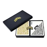 Karty na poker 100% plast COPAG 1546 Regular index černo-zlatý duo pack