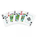 Karty na poker 100% plast COPAG 1546 Jumbo index černo-zlatý duo pack