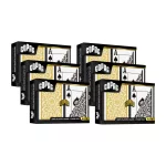 Karty na poker 100% plast COPAG 1546 Jumbo index černo-zlatý duo pack