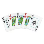 Hrací karty Copag Elite Poker Jumbo Big index 100% plastové, fialové