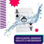 Hrací karty Copag 1546 Elite Jumbo index, 100% plastové, oranžovo-hnědé Duo pack