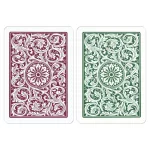 Hrací karty Copag 1546 Elite Jumbo index, 100% plastové, zeleno-burgundy Duo pack