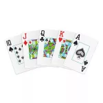 Karty na poker 100% plast, WSOP, index Jumbo, červeno-černý duo pack