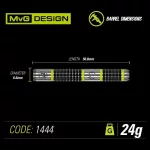 Šipky Winmau steel MvG Aspire 24g, 80% wolfram