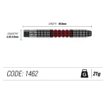 Šipky Winmau steel Joe Cullen 21g, 90% wolfram