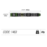 Šipky Winmau steel Michael van Gerwen Vantage 22g, 90% wolfram
