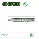 Sada steel šipek Winmau Sniper 23g, 90% wolfram