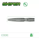 Sada steel šipek Winmau Sniper 22g, 90% wolfram