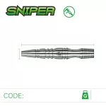 Sada steel šipek Winmau Sniper 3 23g, 90% wolfram