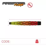 Sada steel šipek Winmau Firestorm Flame Tapered 23g, 90% wolfram