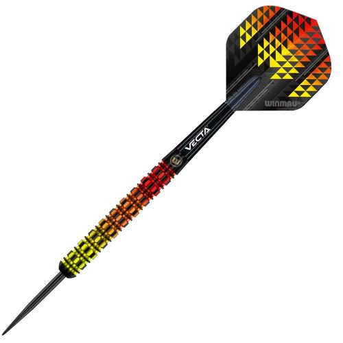 Sada steel šipek Winmau Firestorm Flame Parallel 22g, 90% wolfram