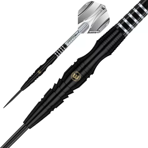 Sada steel šipek Winmau Sniper Black 22g, 90% wolfram