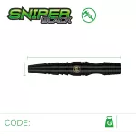 Sada steel šipek Winmau Sniper Black 24g, 90% wolfram