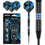 Šipky steel Winmau Galactics 26g, 90% wolfram