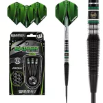 Šipky steel Winmau Sniper Black Edition 23g, 90% wolfram