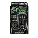 Šipky steel Winmau Sniper Black Edition 23g, 90% wolfram