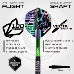 Šipky steel Winmau Mike Maloney Signature Series 1, 22g, 90% wolfram