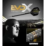 Šipky steel Winmau MvG Evo-X 22,5g, 90% wolfram