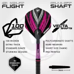 Šipky steel Winmau Rebecca Allen 24g 90% wolfram edice Team 360