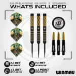 Šipky steel Winmau Brendan Dolan Signature Series 1, 23g, 90% wolfram