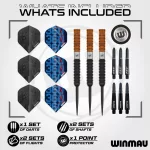 Šipky steel Winmau Ben Townley 23g 90% wolfram edice Team 360