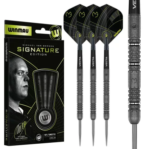 Šipky steel Winmau MvG Signature Edition 24g, 90% wolfram