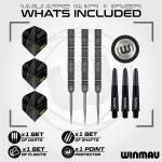 Šipky steel Winmau MvG Signature Edition 24g, 90% wolfram