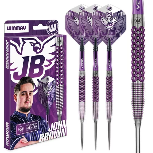 Šipky steel Winmau John Brown 22g 90% wolfram