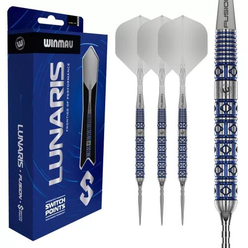 Šipky steel Winmau Lunaris Parallel 23g SP 90% wolfram