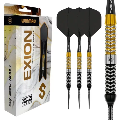 Šipky steel Winmau Exion Parallel 24g SP 90% wolfram