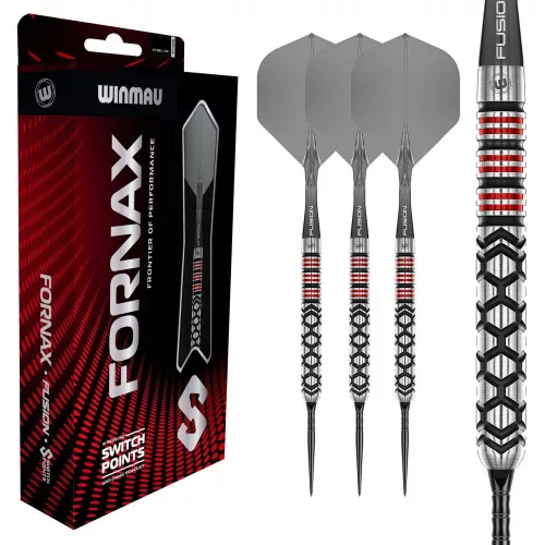 Šipky steel Winmau Fornax Parallel 24g SP 90% wolfram