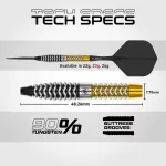 Šipky steel Winmau Exion Torpedo 23g SP 90% wolfram