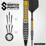 Šipky steel Winmau Exion Torpedo 24g SP 90% wolfram