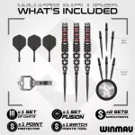 Šipky steel Winmau Fornax Torpedo 25g SP 90% wolfram