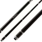 Pool kulečníkové tágo Cuetec Cynergy CT-15K Carbon, Black-Sparkle, 3/8 x 14, dvoudílné
