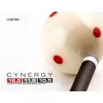 Pool kulečníkové tágo Cuetec Cynergy CT-15K Carbon, Pearl White, 3/8 x 14, dvoudílné