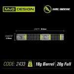 Šipky Winmau soft MvG Aspire 20g, 80% wolfram