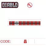 Šipky Winmau soft Diablo 20g, 90% wolfram