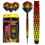 Sada soft šipek Winmau Firestorm Flame Tapered 20g, 90% wolfram