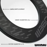 Ochrana stěny Winmau Blade 360 černá na sisalové terče